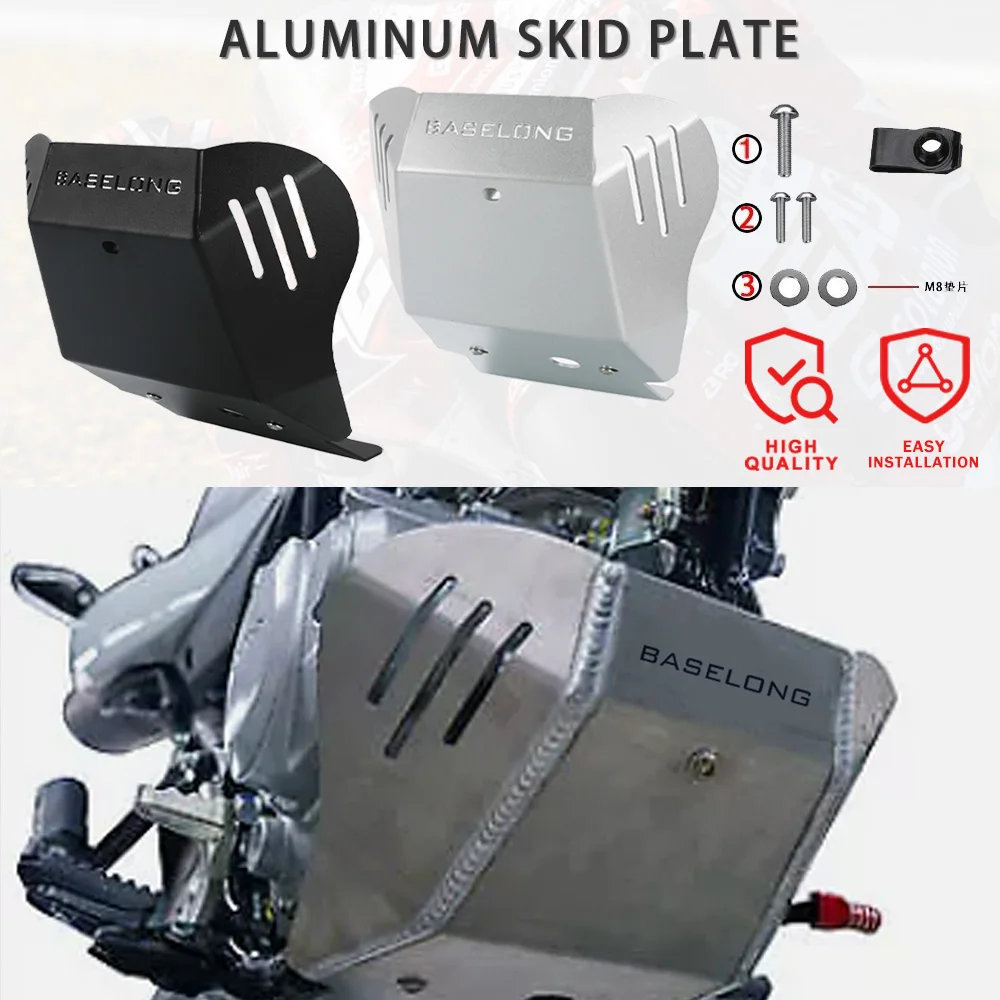 

2024 2025 New Motorcycle Accessories Skid Plate Bash Frame Guard Under Engine Cover Protection For Honda XR150L Dual Sport 2023