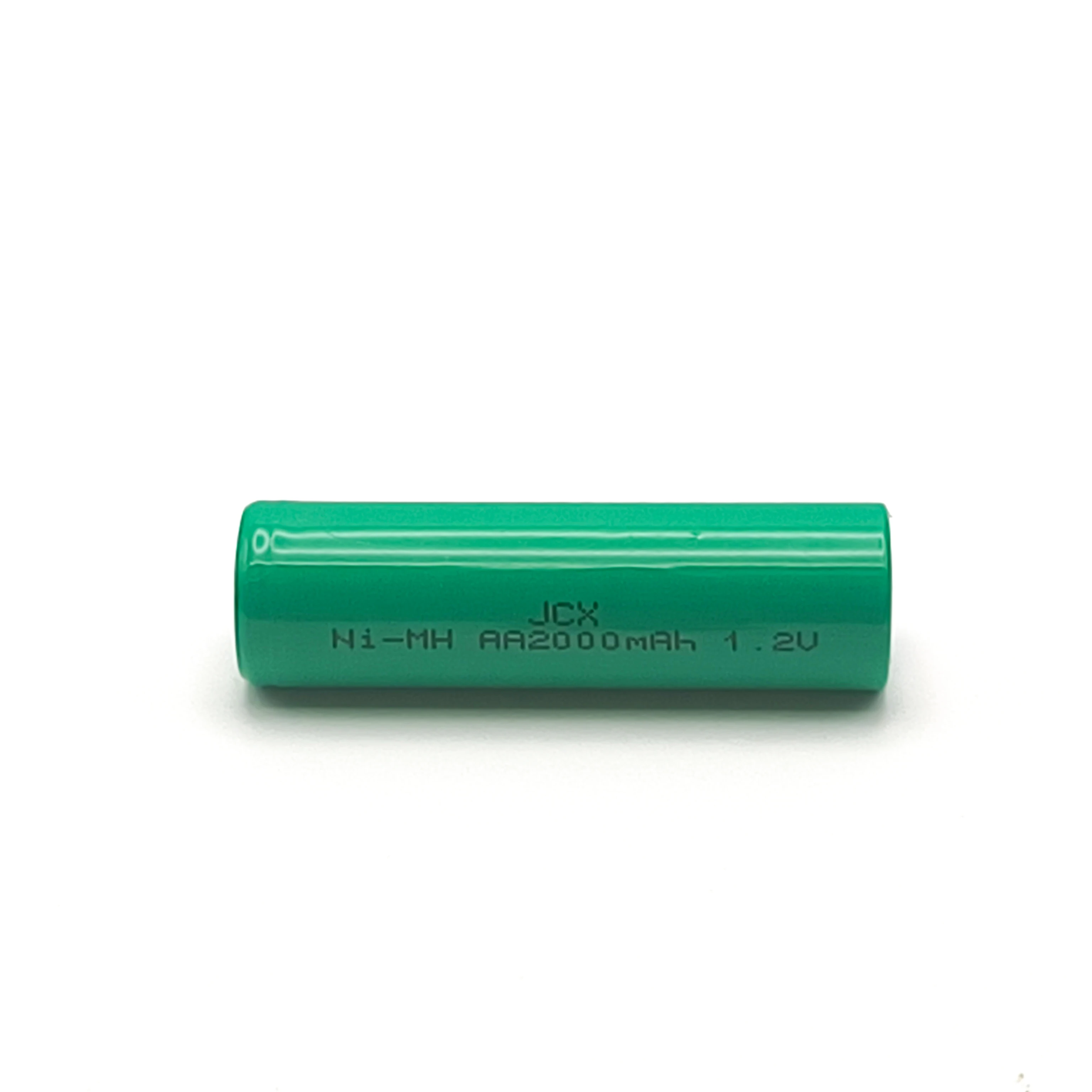 JCX 1PC Flat Top 1.2V Nimh 2000mAh AA Battery Cell with Max 3.0C Discharge Rate