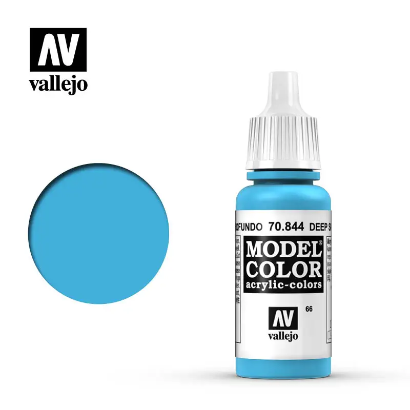 

Vallejo Paint Acrylic Spain AV 70844 066 Azul Profundo Deep Sky Blue Model Coloring Water-Based Hand Painted