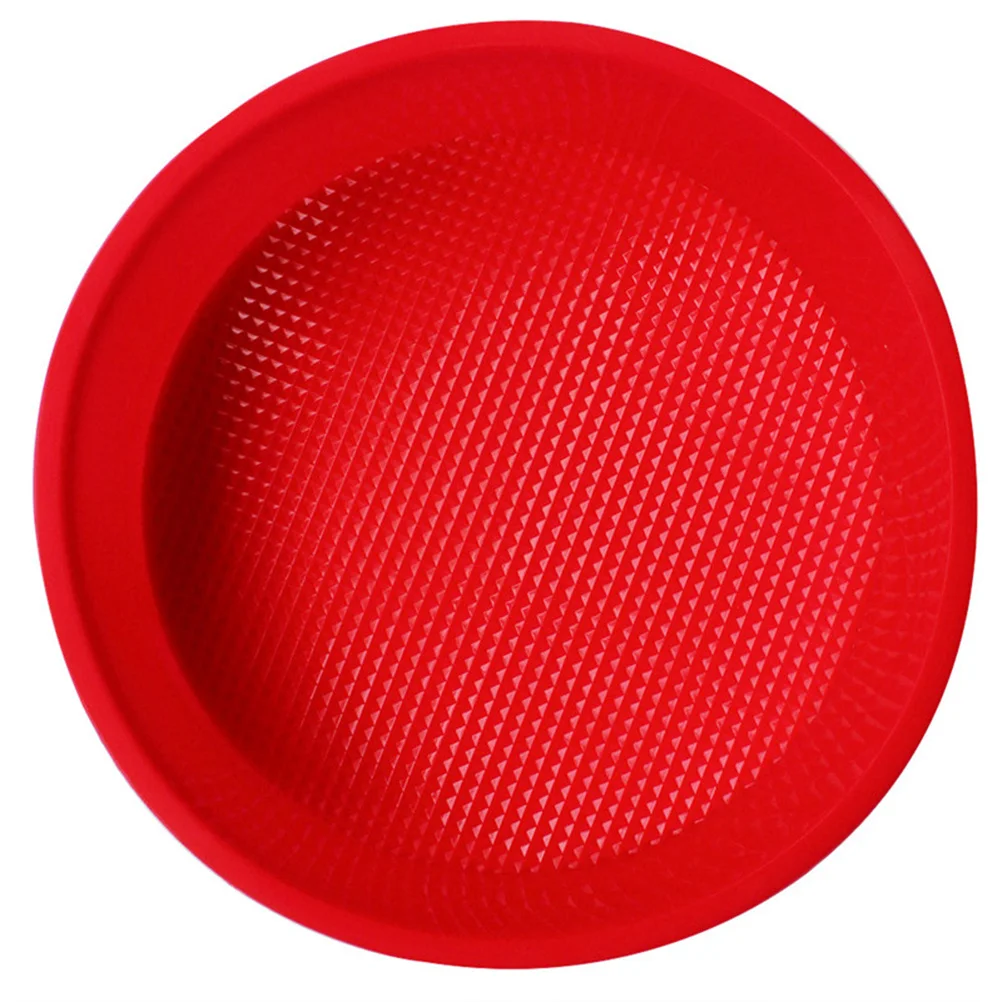 قالب صينية الكيك من السيليكون غير لاصق قالب خبز سهل التنظيف DIY -40 إلى 230c لون عشوائي من السيليكون على شكل كعكة مستديرة #4