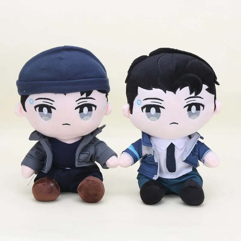 

Detroit: Become Human Connor RK800 Plush Stuffed Pillow Doll Cute Game-Themed Cushion Dress up Toy with Hat for Collectors