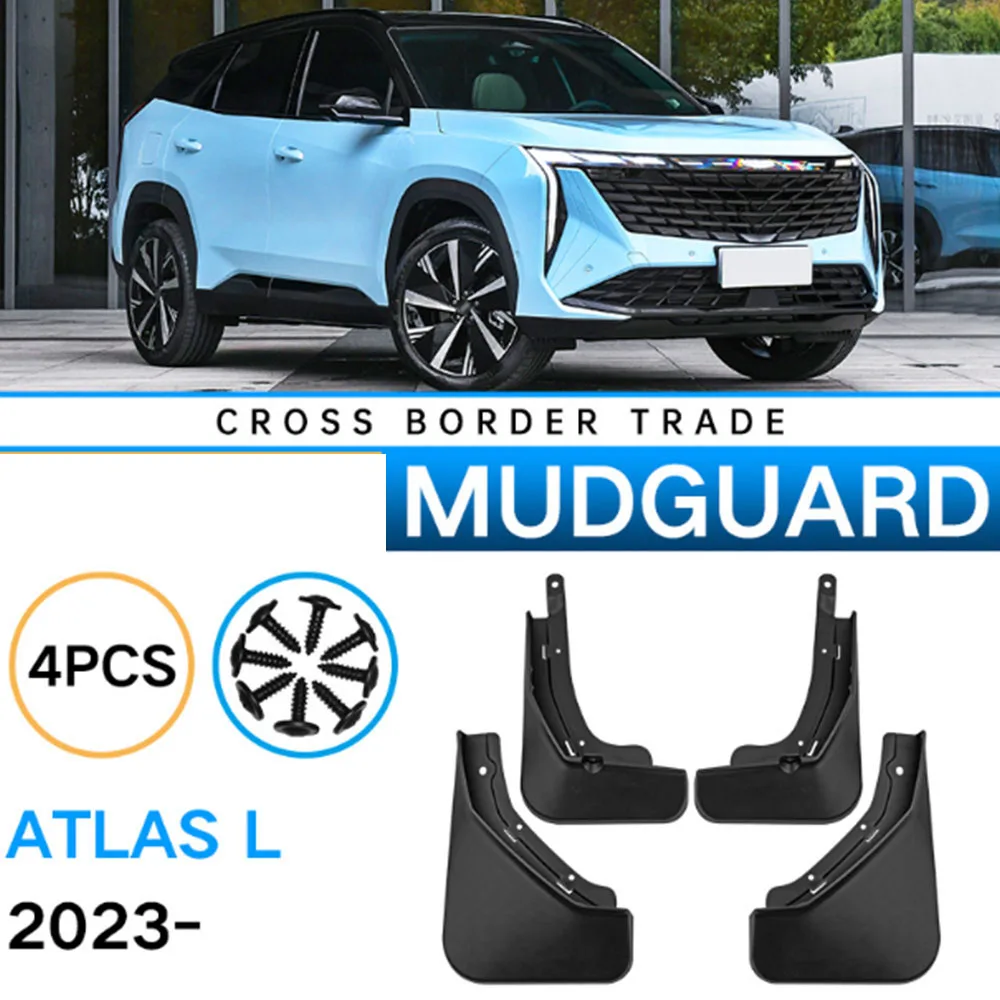 Car Mudguards For  Geely Boyue Atlas ABS Mud Guards Fender Flare Mudflaps Exterior Parts Auto Accessories