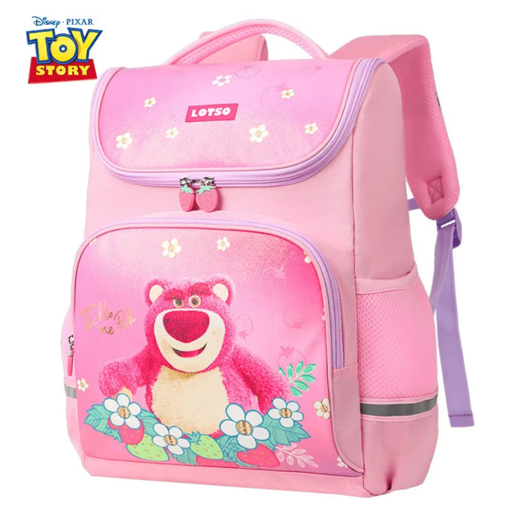 Disney Lotso Elementary School Student Backpack Girl\'s Favorite Cartoon Character Backpacks Can Be Used In Grades One To Three