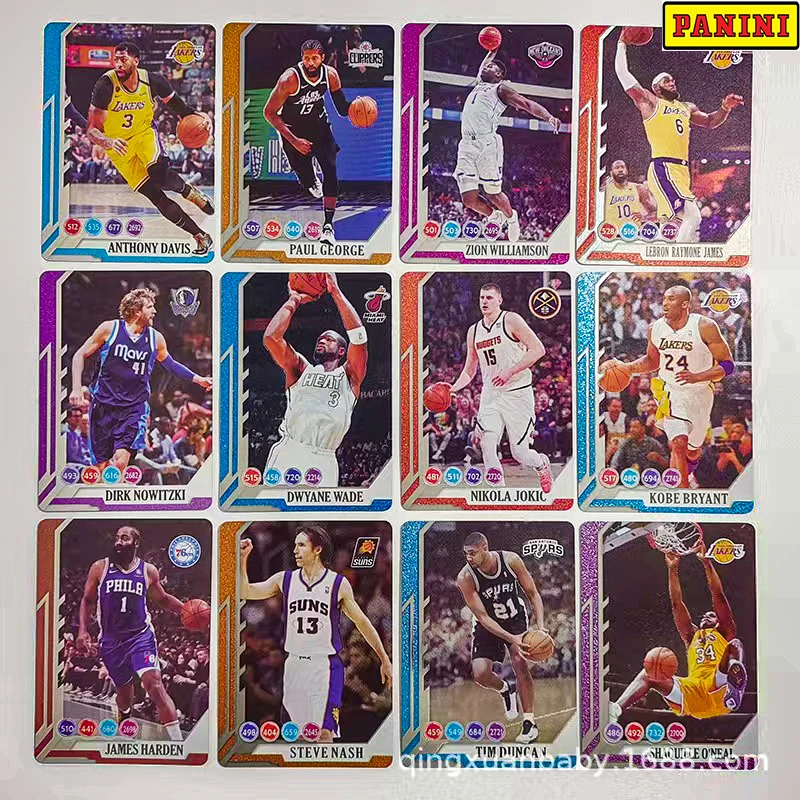 Panini Star Card Curry Jordan Kobe Messi Mbappe Durant James Boys' Soccer Basketball Collectible Card Christmas Birthday Present