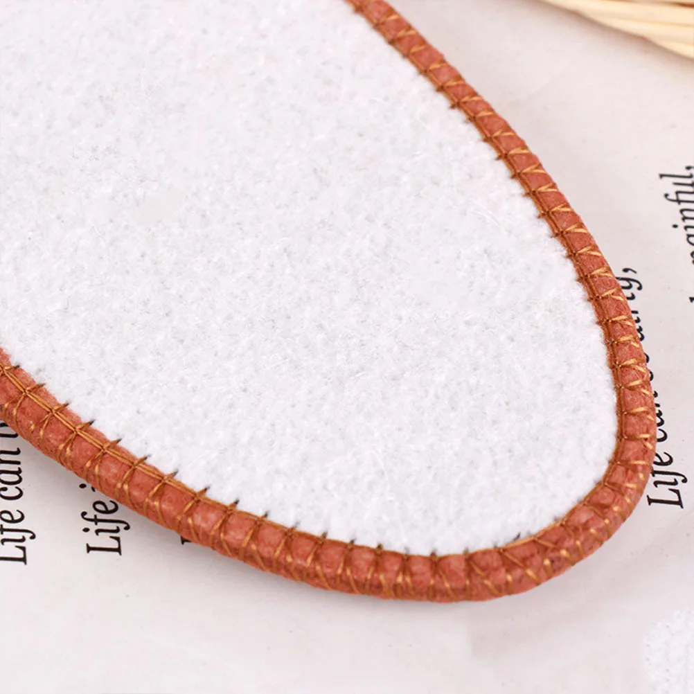 

5Pairs Thickened Warm Insoles Imitation Alpaca Wool Absorbent Deodorizing Shoe Inserts Brown Size 41 Winter Shoe Pads