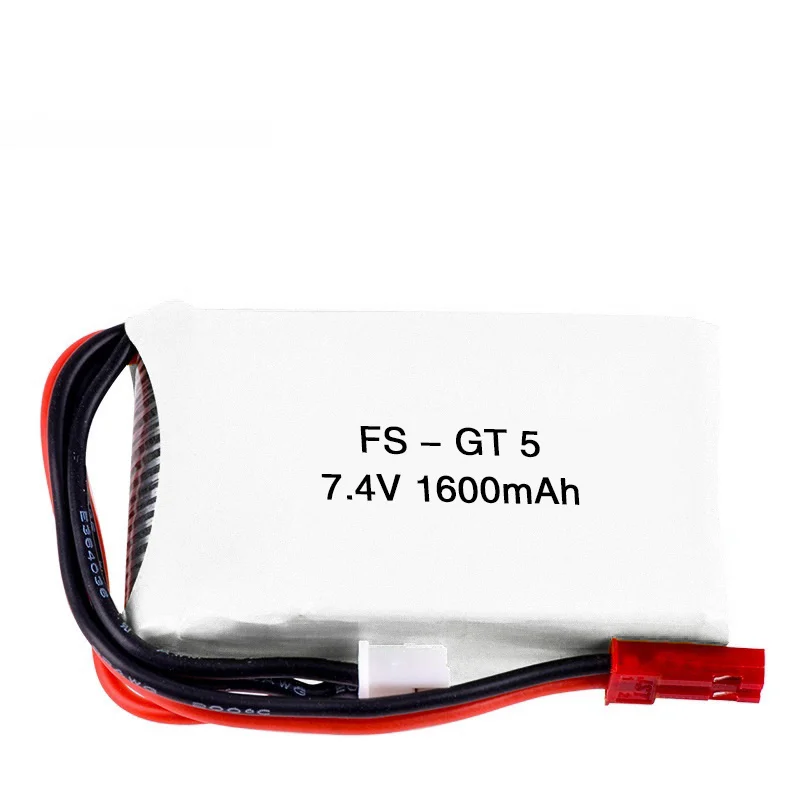 7.4V 1600mAh Lipo Battery For Flysky FS-GT5 Transmitter RC Models Parts Helicopter For MC6C MCE7 With JST Plug 7.4V Battery