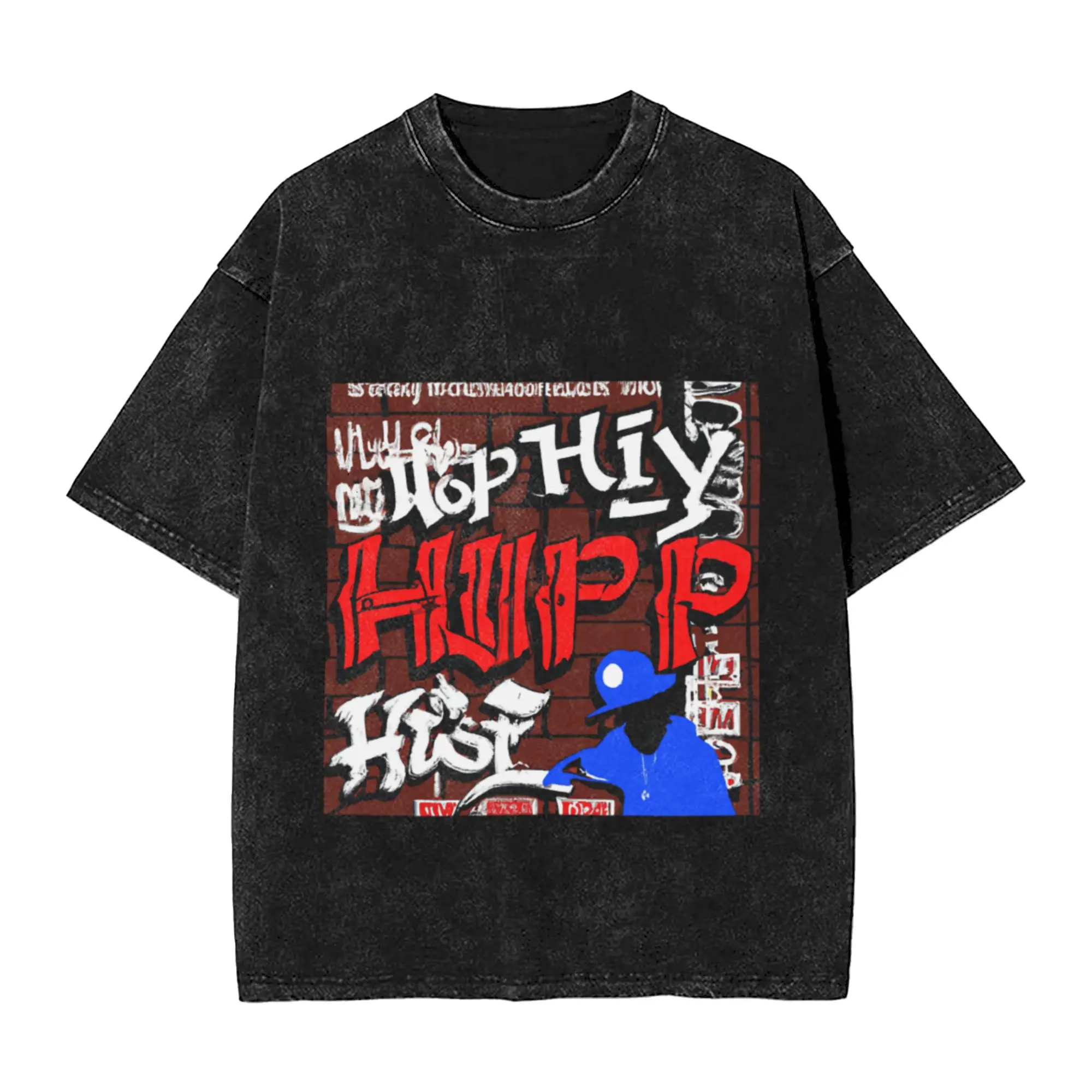 Hip hop poster Unique Cool A Vintage Oversized Cotton Unisex T-Shirts