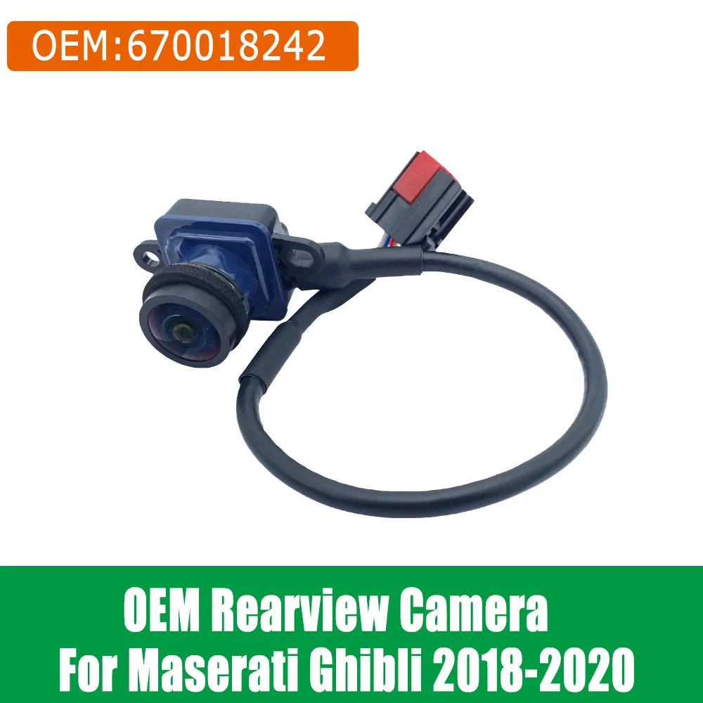 original Car Rear View Reverse Backup Camera 670018242 For Maserati Ghibli 2018 2019 2020 Waterproof Parking Assist