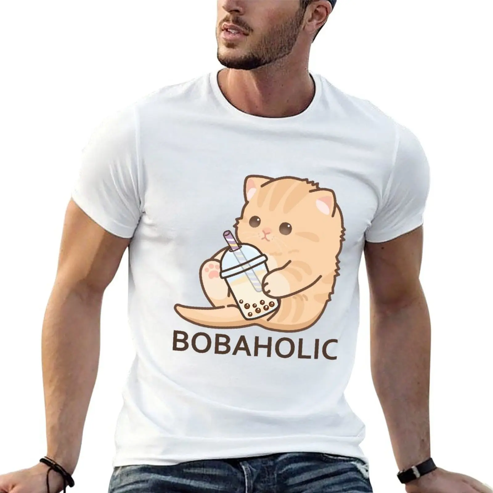 

Bobaholic Baby Kitten! T-Shirt funny t shirts man t shirts for man graphic tees T-Shirt