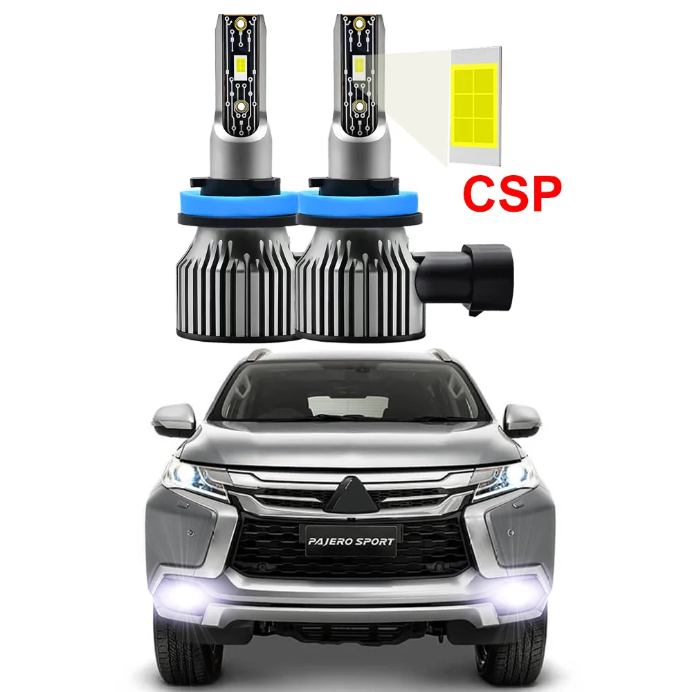 

2Pcs LED Fog Lamp Bulbs For Mitsubishi Pajero Montero Shogun sport 2005-2018 2019 2020 White Fog Lamp Canbus