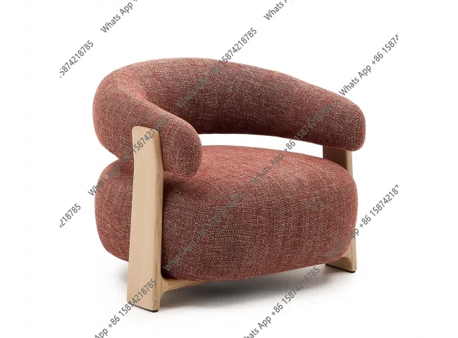 J Modern Casual Low-back Velvet Lounge Chair With A High-elastic Sponge Wooden Frame For Use In Living Rooms Or Meeting Rooms X