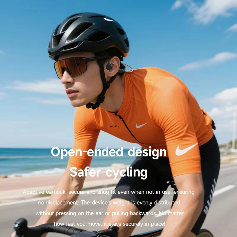 سماعة رأس توصيل عظمي لاسلكية للسباحة رياضية بلوتوث 5.4 مع مايكروفون مقاومة للماء IPX8 للتمارين واللياقة - 2