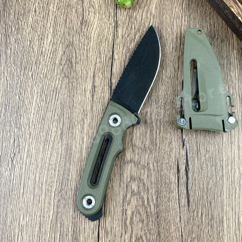 

S0.G Fx Острый фруктовый нож 8Cr13Mov Лезвие Зеленая нейлоновая ручка из волокна Открытый Кемпинг Тактический аварийный нож для самообороны