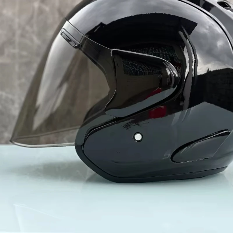 Ram5 Helderzwarte Halve Helm Heren en Dames Motor Off-Road Zomerhelm Downhill Racing Mountain Cross Casco Capacete