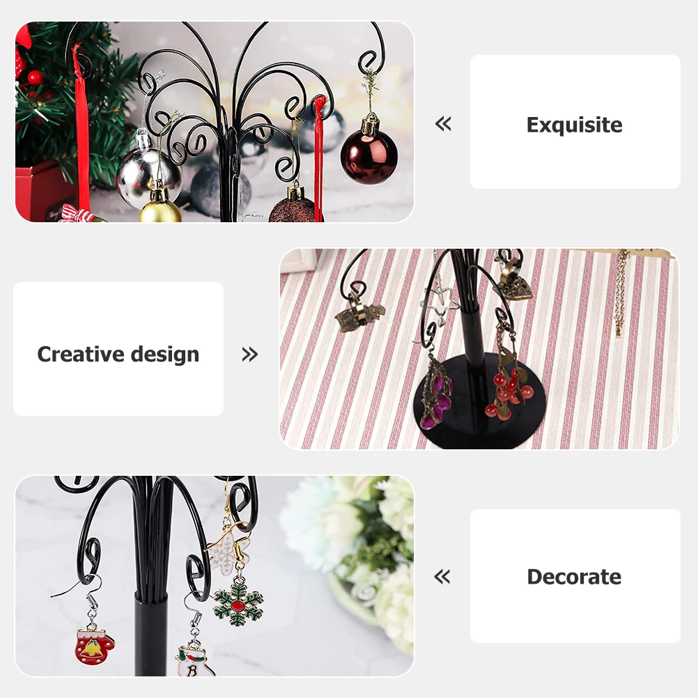 Earrings Display Stand Iron Storage Rack Creative Jewelry Organizer Desktop Decoration Durable Jewelry Display Holder for Long