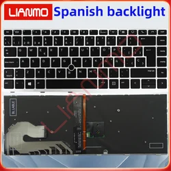 Spanish/Norwegian/Romania/Swedish/Slovenia/Turkish/Nordic for HP EliteBook 840 G5 846 G5 745 840 G6 14u G5 Backlight keyboard