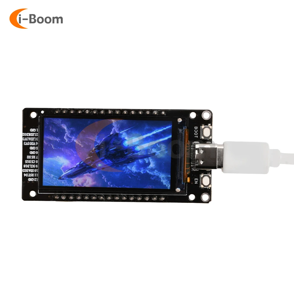 ESP32-WROOM-32 WiFi Bluetooth Development Board 1.9in/1.4in LCD Colour Display Programmable Low Power Consumption Demo Board