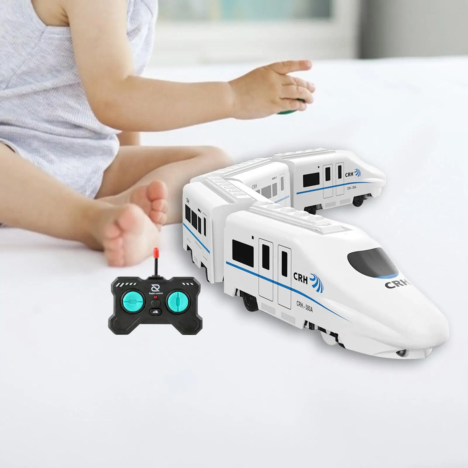 RC High Speed Rail Train Toy Children Educational Toy for Holiday Gifts