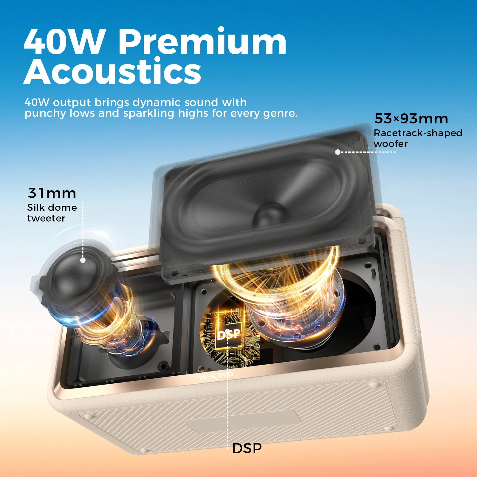 W-KING Nowy H130 Przenośny Wod – Bluetooth Speaker Waterproof recenzja i cena