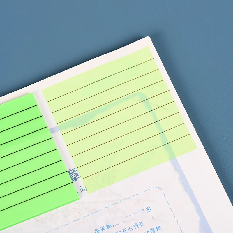 Simple sticky office learning note notes Blank horizontal grid students mark N times stationery
