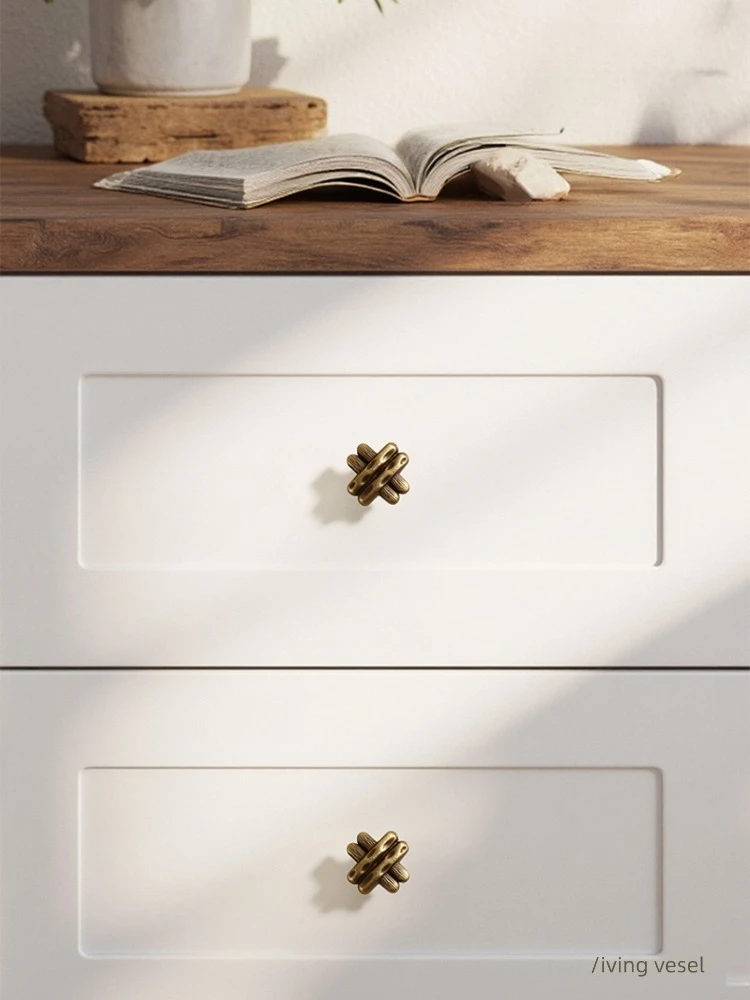 

Retro antique brass handles, antique copper polka dot cabinet door handles, wardrobe drawer handles, copper handles