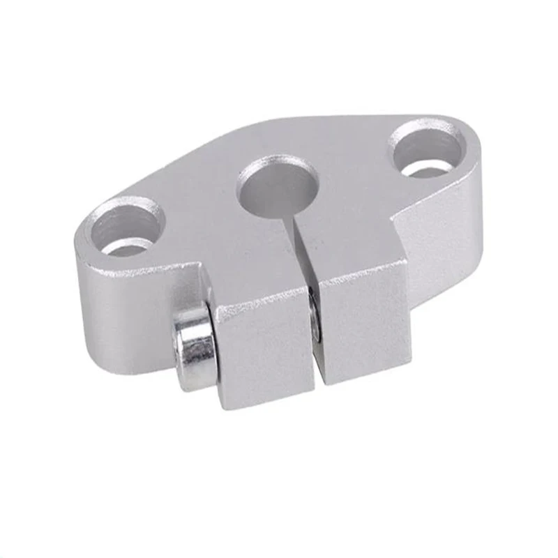 Customized Aluminum Alloy Horizontal T-Clamp CNC Machining HS0002 Aluminum Butterfly Bracket Metal Support Seat