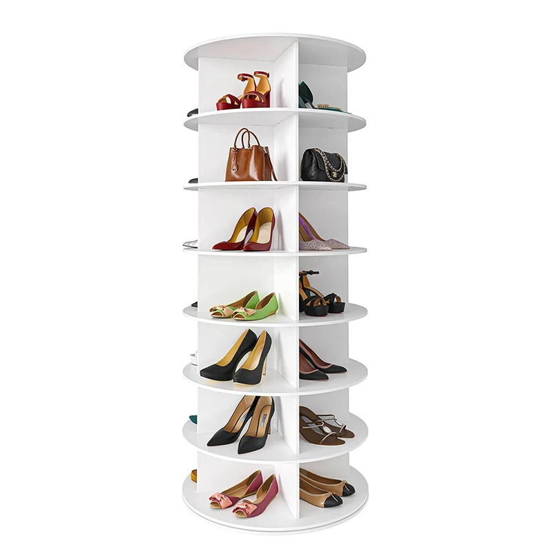 

Shoe Standing Rack 360 Degree Rotating 7 Layer Shop Design Display Rack 2025 Shoe Racks for Store Display