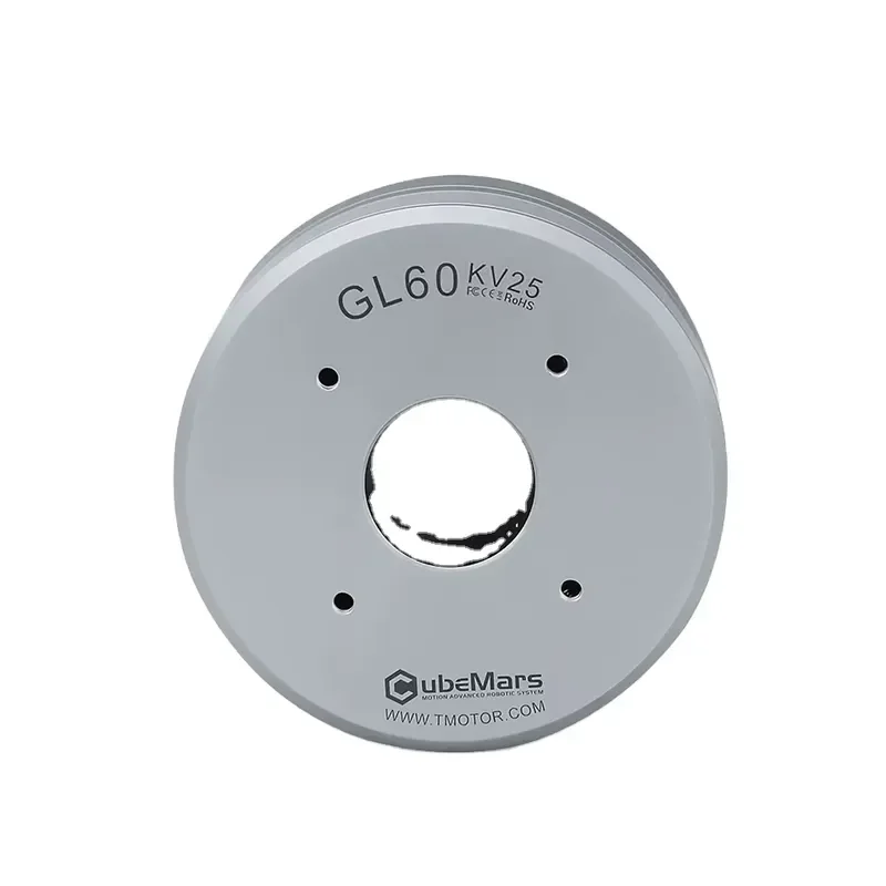CubeMars GL60 KV25 Brushless Motor W/ Encoder Out-running Gimbal High Precision Hollow Shaft for Aerial Photography