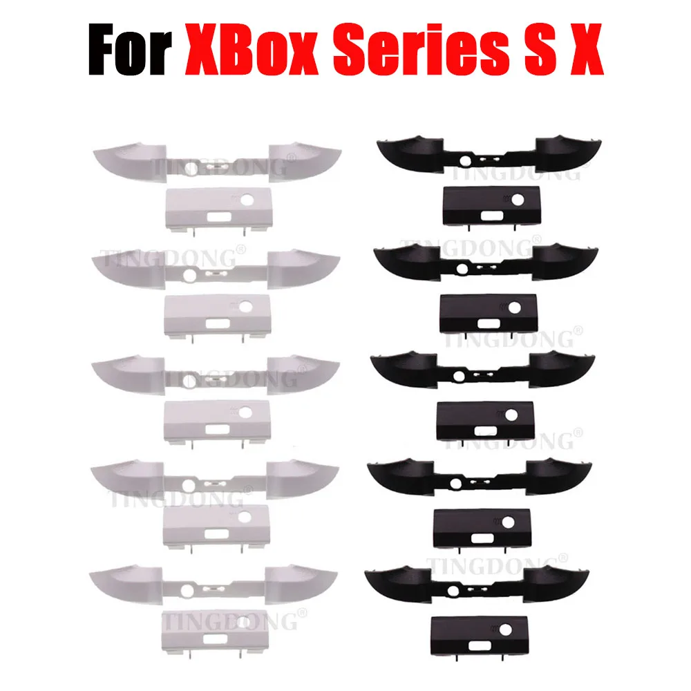 10 مجموعات أبيض أسود RB LB الوفير زر ل XBox سلسلة S X تحكم الزناد Surround دليل على قبالة أزرار إصلاح جزء