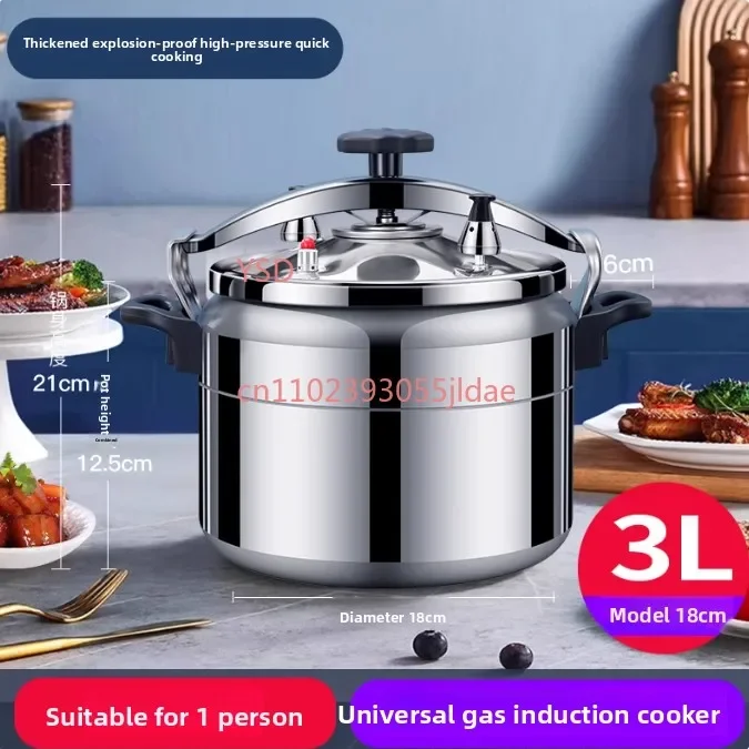 

3L/5L/7L Stainless Steel Pressure Cooker High-Quality Durable Pressure Pot for Home Cooking, Suitable for Daily Rice Cooking