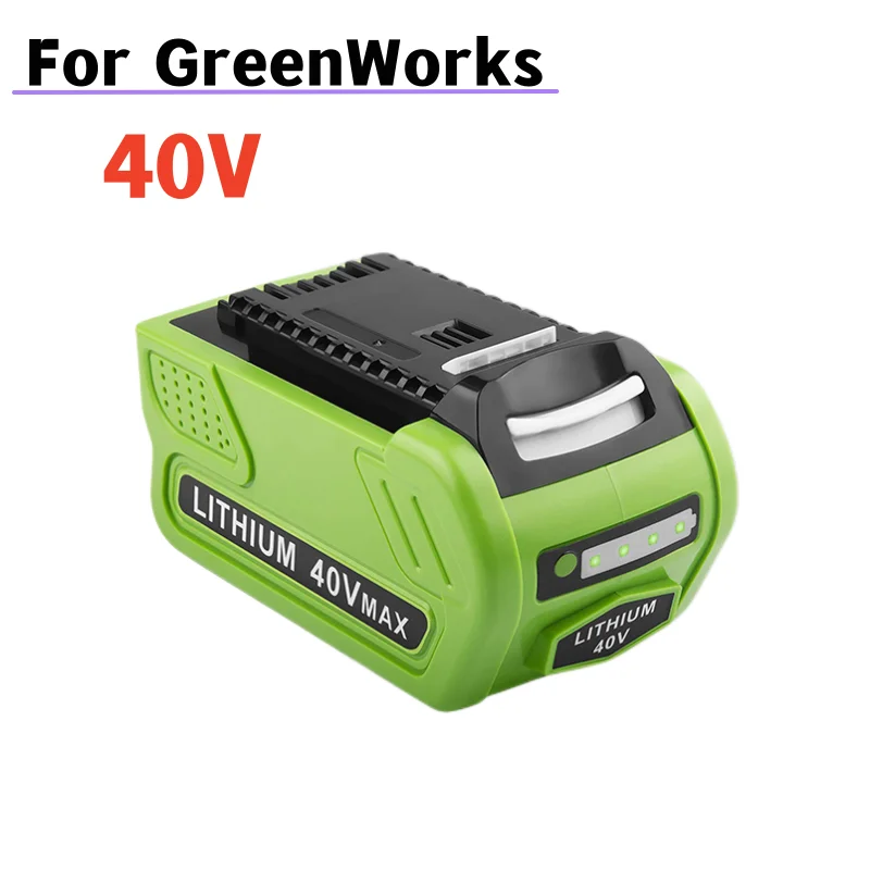 40V 12.8Ah Li ion Battery for GreenWorks G-MAX 29472 29462 2901319 29482 20302 20672 24252 20202 22262 20322 Garden Power Tools