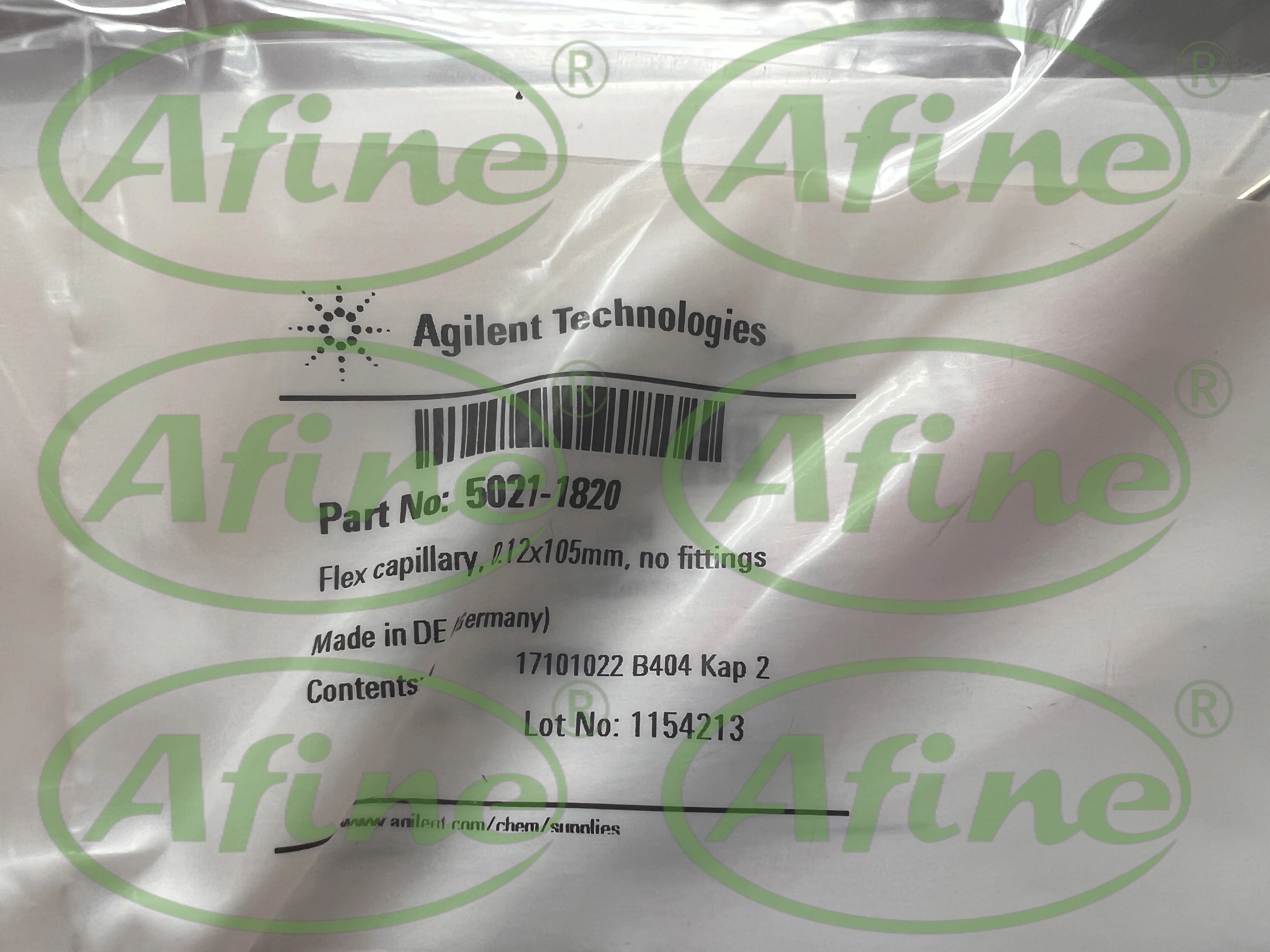 AFINE Agilent Capillaries do stali nierdzewnej HPLC 5021-1820 0,12 x 105 mm bez złącza