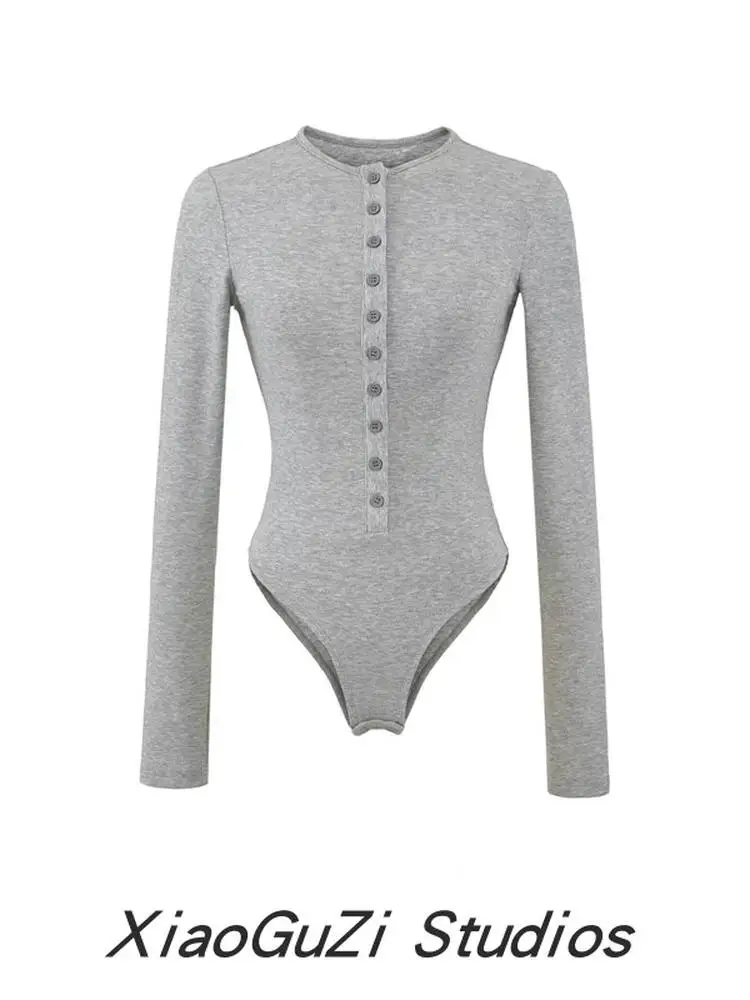 

Утягивающий комбинезон с высокой эластичностью, длинными рукавами и круглым вырезом, с эффектом утяжки талии, облегающий, для осени и зимы, как нижнее белье, с короткими штанинами