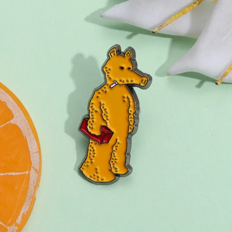 Cartoon Anteater Enamel Pin Hip-hop Rap Music Theme Brooch Lapel Metal Badge Jewelry Gift for Friends Drop Shipping