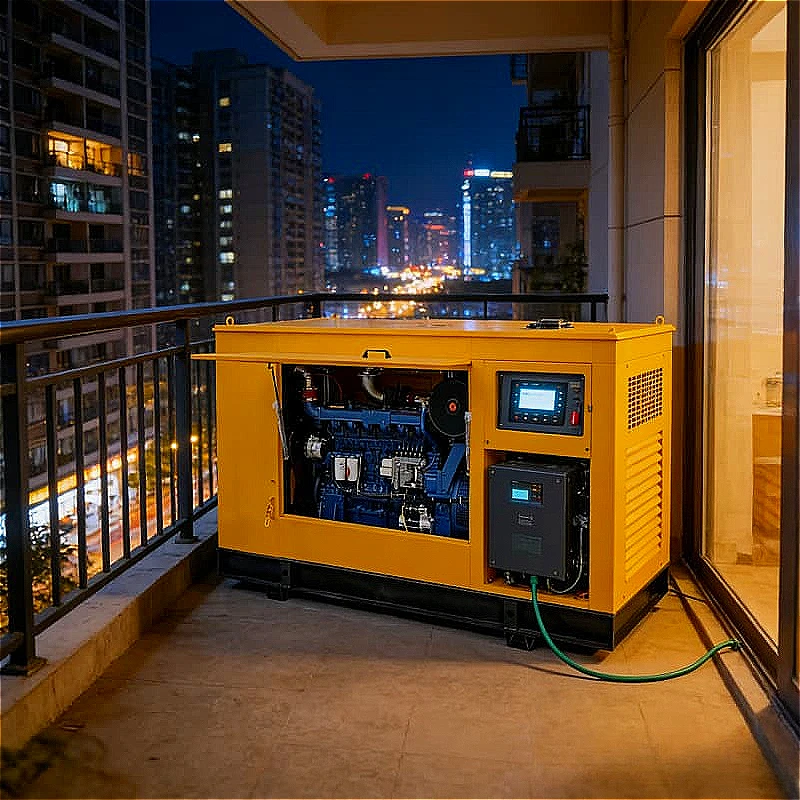 Generator Set Silent Portable Industrial Power Generator Home Backup Construction Site Outdoor Camping Emergency Power Supply