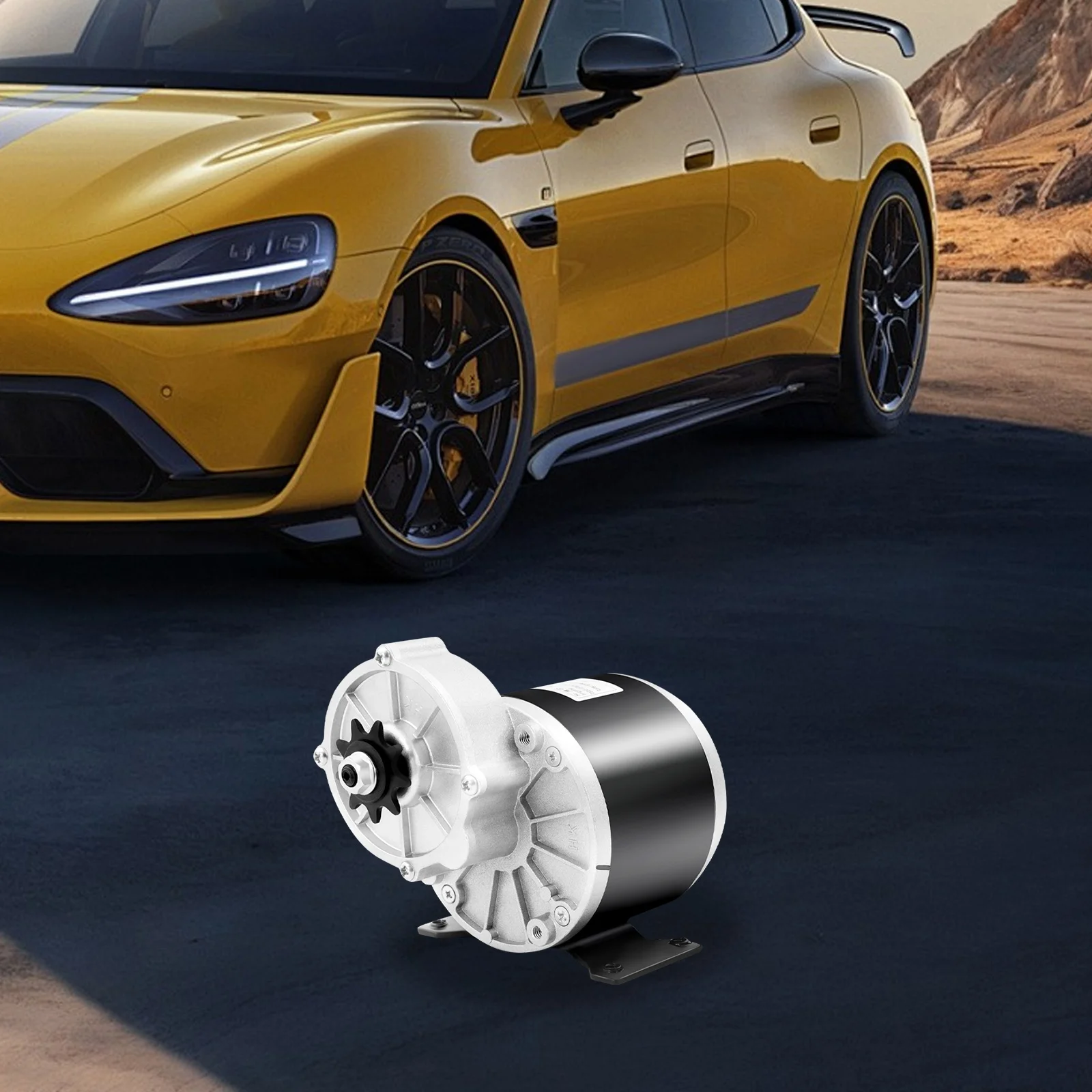 

High Torque 24V 350W Electric Motor 300RPM - Copper Coil Iron Housing Gear Motor - Durable Electric Vehicle Replacement Parts