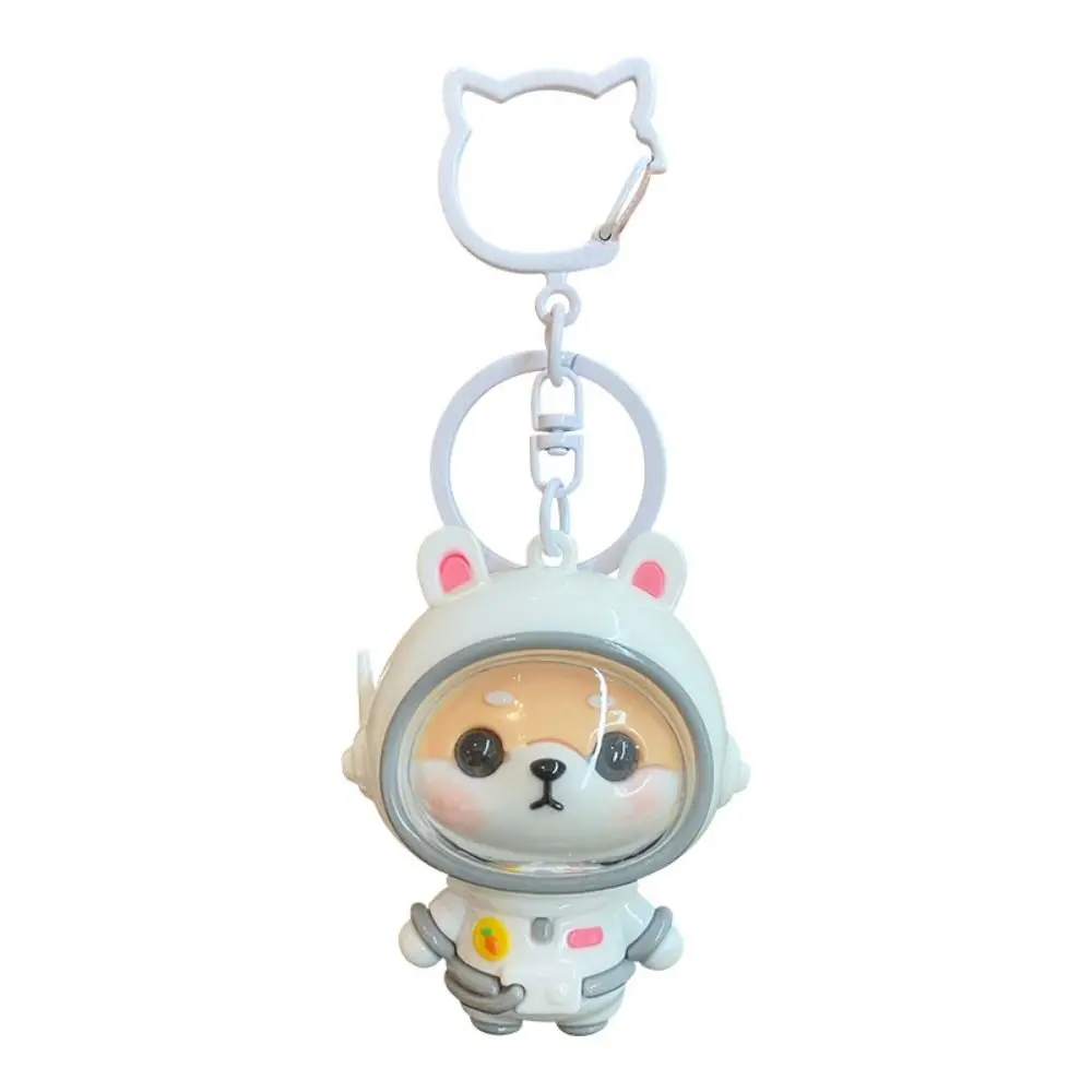 Pink Pig White Rabbit Doll Fortune Shiba Inu Key Chain Space Suit Astronaut Cartoon Car Key Ring Cute Exquisite Bag Pendant