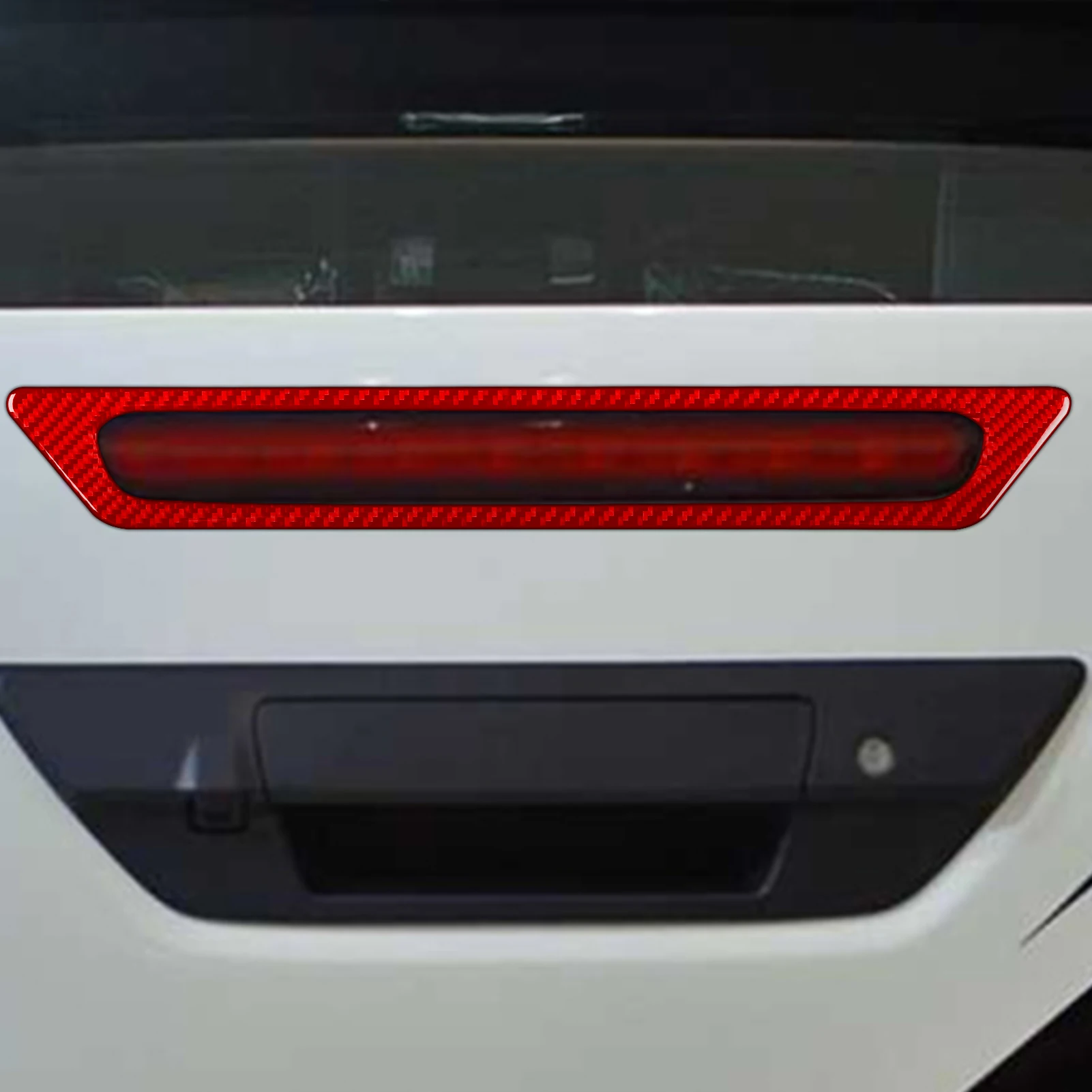 Real Carbon Fiber Rear Lamp Tail Brake Light Panel Car Interior Accessories Trim Sticker Modification For Toyota Hilux 2015—2021
