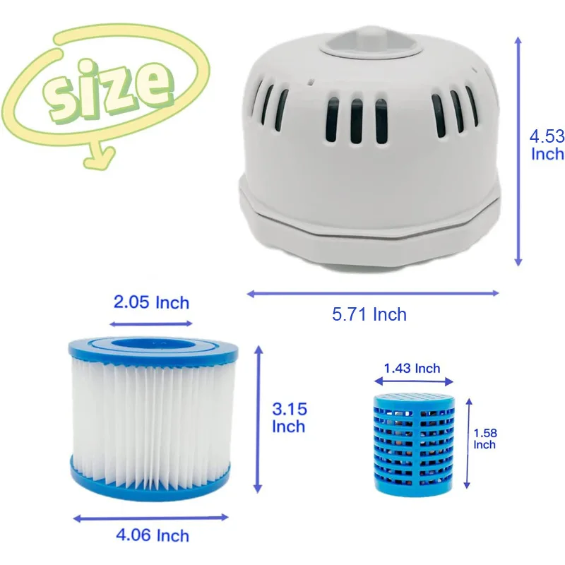 Pool Filter Cotton for Lay Z Spa Miami 54123 Pool Filter Bracket P6653 Pill Box L003