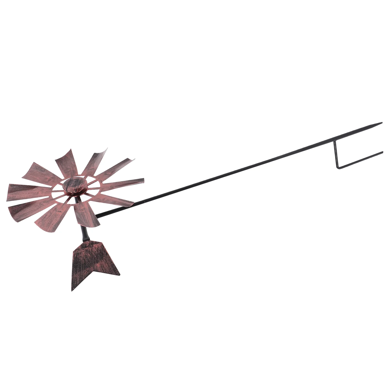 Pinwheels Wrought Iron Metal Windmill Toy Outdoor Adornment Coffee Country Decor