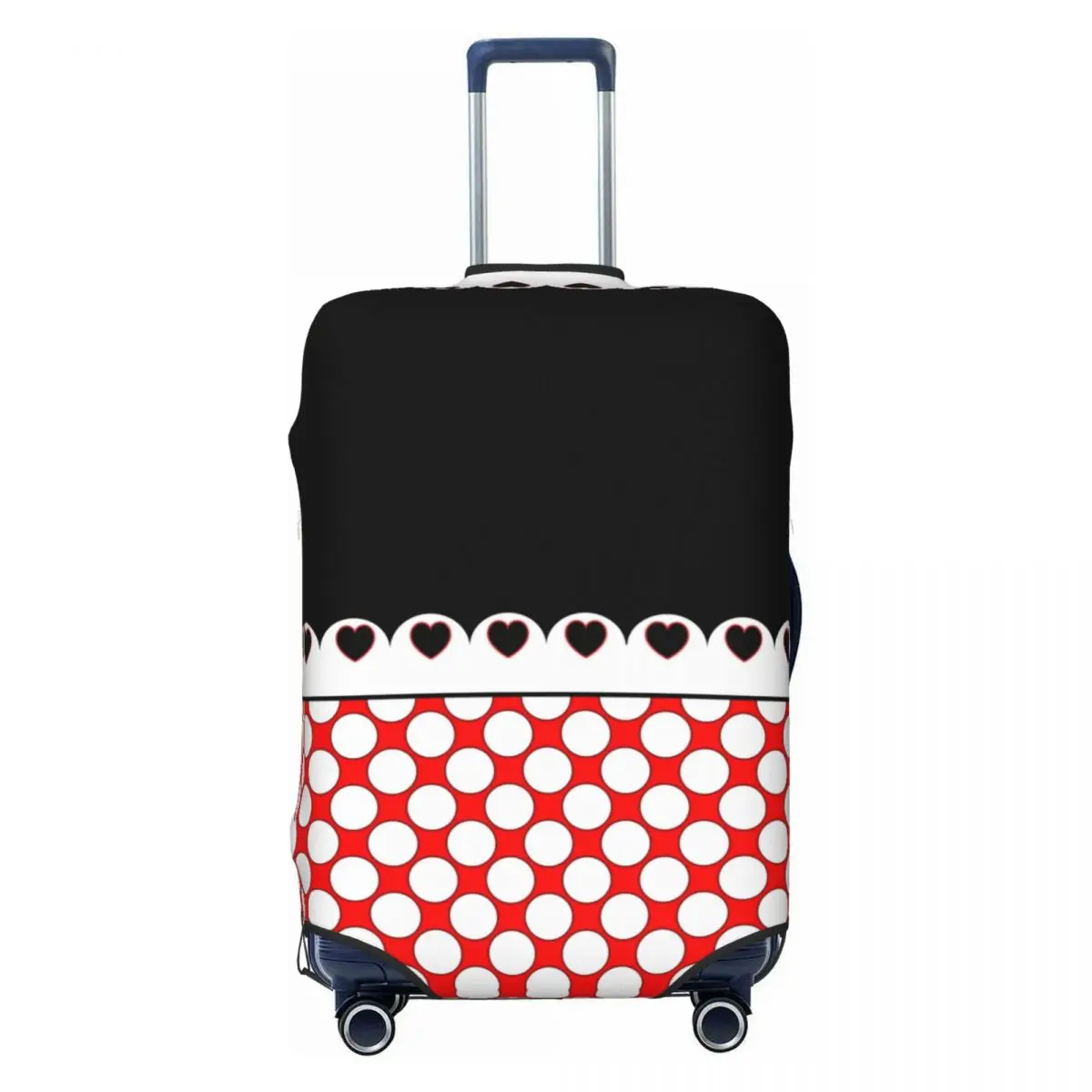 

Custom Cartoon M-Mickeyes Animated Luggage Cover Elastic Polkadots Travel Suitcase Protective Covers Suit For 18-32 inch