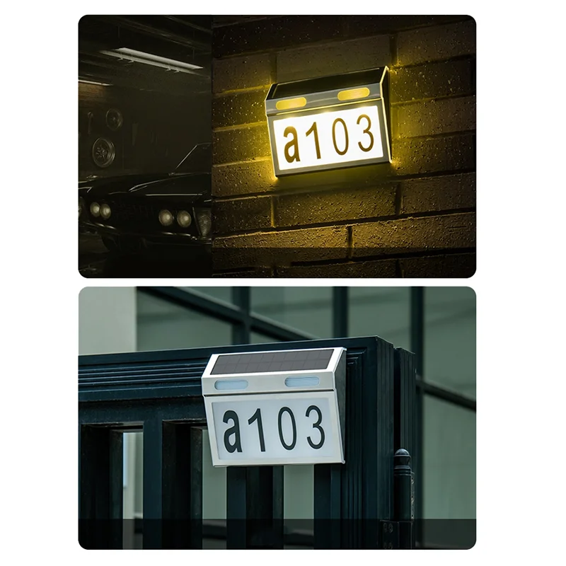 Fillipo Door Numbers LED Lights Door Numbers Light Outdoor With IP65 Waterproof Material With 3 Lighting Modes