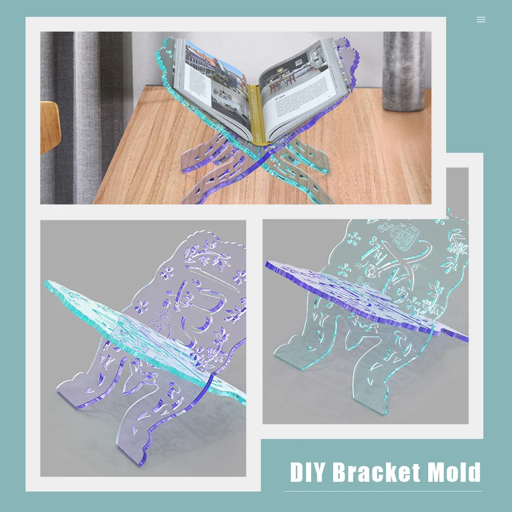 قالب رف الكتب DIY من السيليكون لخزانة كتب القراءة، متين وآمن وخفيف الوزن، تخزين مدمج، سهل الاستخدام، متعة عملية