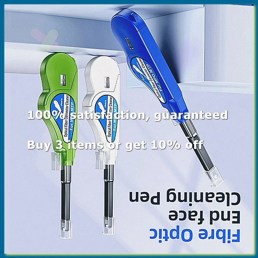 MPO Fiber Optic Cleaning Pen MPO Connector Cleaner Optical Fiber Cleaner Tools Fiber Optic Connector Cleaner Blue-AD33