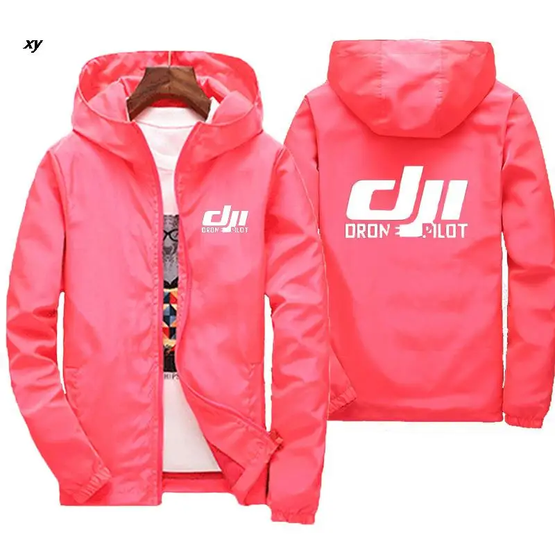 2024men 'S Bommenwerper Dji Drone Piloot Casual Dunne Windjack Jassen Jas Mannelijke Outwear Sport Winddichte Kleding Grote Maat 7