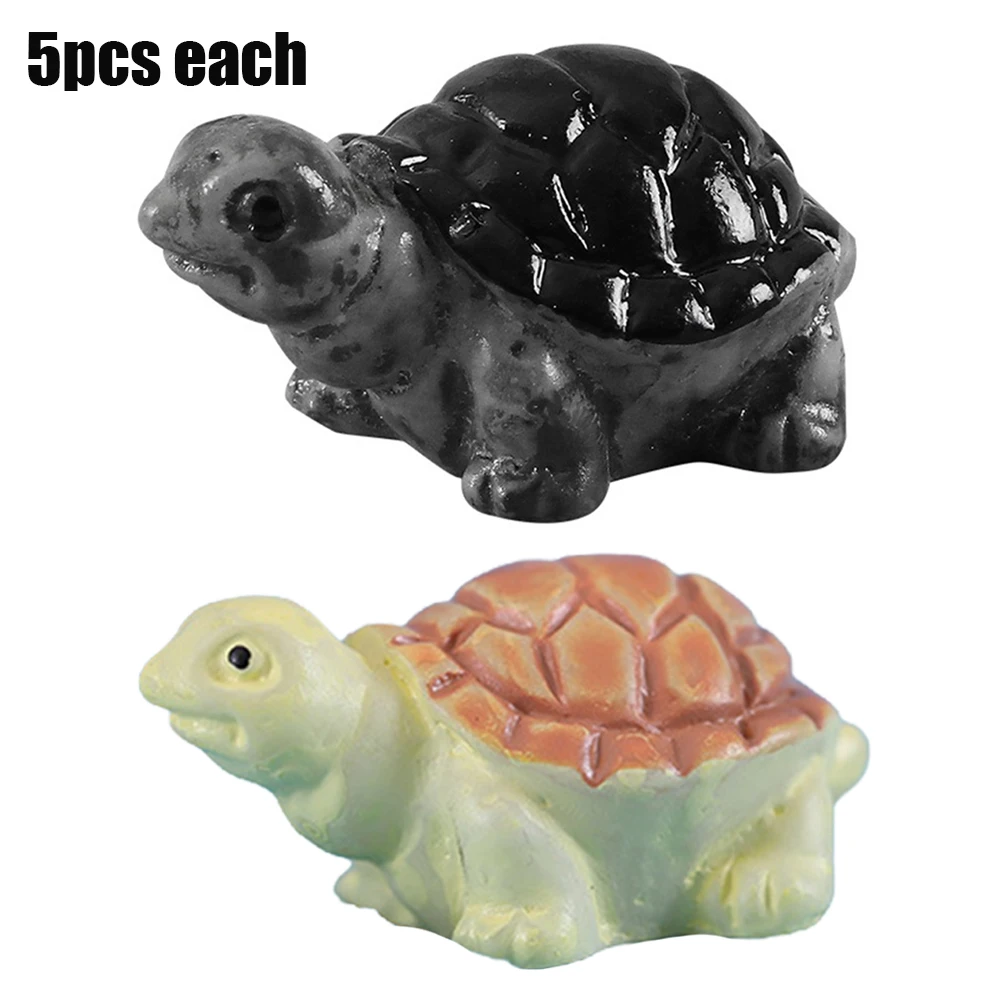 

10PCS Miniatures Figurine Turtles Sculpture Dollhouse Tortoise Model Furnishing Souvenirs Present Ornaments Decoration ﻿