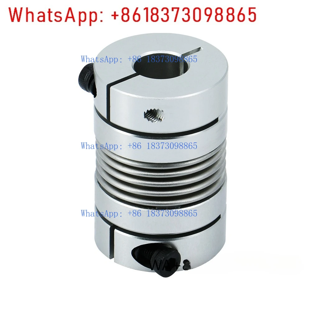 LB D32L48 Hole Diameter 6-15 Bellows Coupling Aluminum Alloy Encoder Step Servo Motor Screw  Elastic Flexible Coupling Cnc