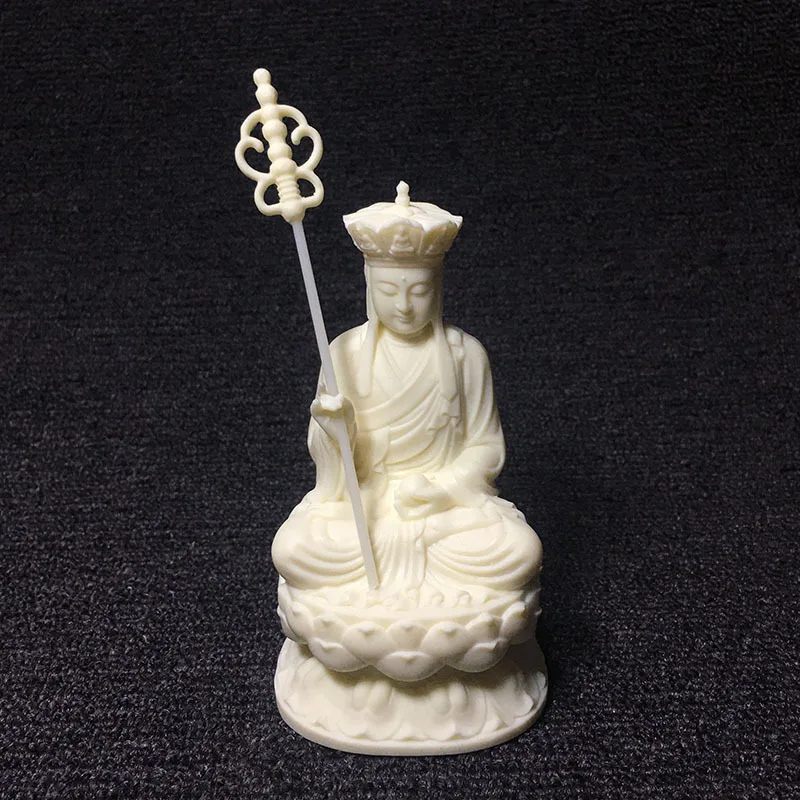 

Ivory Nut Carved Dizang Bodhisattva11.5*6*5.8cmBodhi Seeds Home Desktop Buddha Crafts Ornaments