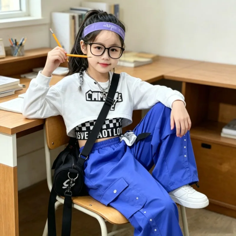 ensemble-de-vetements-pour-filles-haut-court-hip-hop-pantalon-cargo-uni-sweat-shirt-pour-enfant-jogging-streetwear-pour-enfants-costumes-de-scene-pour-la-danse-jazz