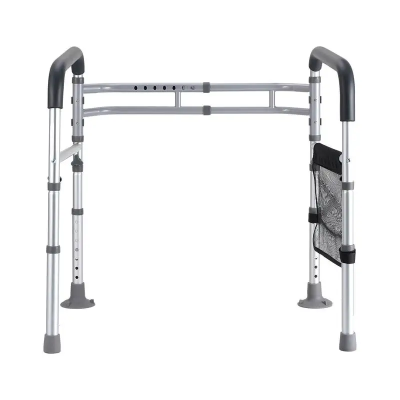 

Adjustable Bathroom Safety Frame 20x18x26 Inch For Home Hospital Nursing Center, Foldable Commode Support Grab Bar Reinforced Aluminum Alloy Structure Seniors Pregnant Women Injured Mobility Aid Device